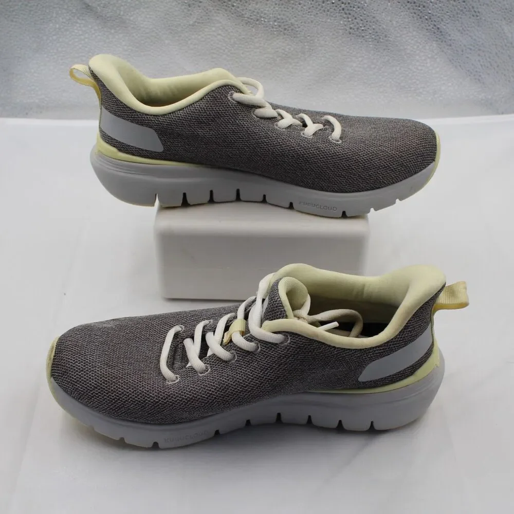 KURU Flex Via Womens 7.5 Orthopedic Walking Shoes Gray Lime